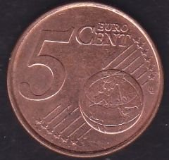 Avrupa 5 Euro Cent 2007 Hollanda
