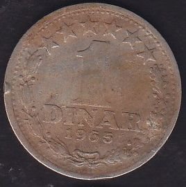 Yugoslavya 1 Dinar 1965