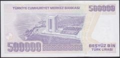 7.Emisyon 4.Tertip 500000 Lira M01 870900 Çil