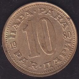 Yugoslavya 10 Para 1980