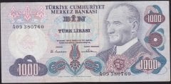 6.Emisyon 1.Tertip 1000 Lira A09 380760 Temiz