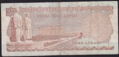 6.Emisyon 2.Tertip 20 Lira C78 235531 Çok Temiz