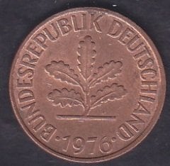 Almanya 2 Pfennig 1976