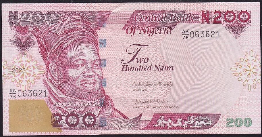Nijerya 200 Naira 2023 Çil