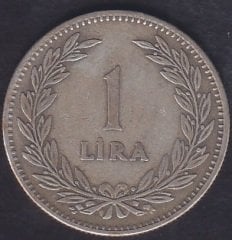 1948 Yılı 1 Lira Çok Temiz Gümüş