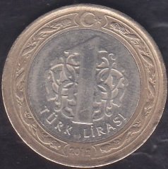 2012 Yılı 1 Lira Sayıştay'ın 150. Yılı Çilaltı