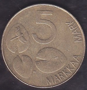 Finlandiya 5 Markka 1993