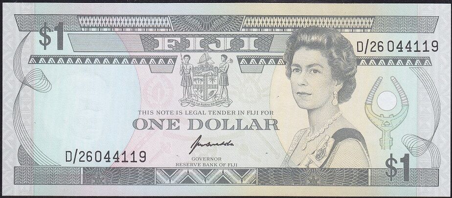 Fiji 1 Dolar 1993 Çil Pick 89