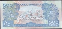Somaliland 500 Şiling 2016 Çil Pick 6j