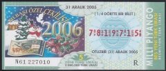 2005 31 ARALIK ÇEYREK BİLET R SERİSİ