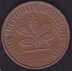 Almanya 2 Pfennig 1975 G