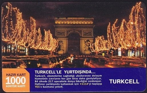 Turkcell Hazır Kart 1000 Kontör 2008