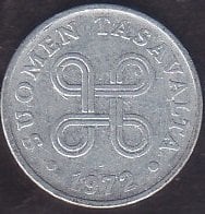 Finlandiya 1 Penni 1972