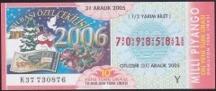 2005 31 ARALIK YARIM BİLET Y SERİSİ