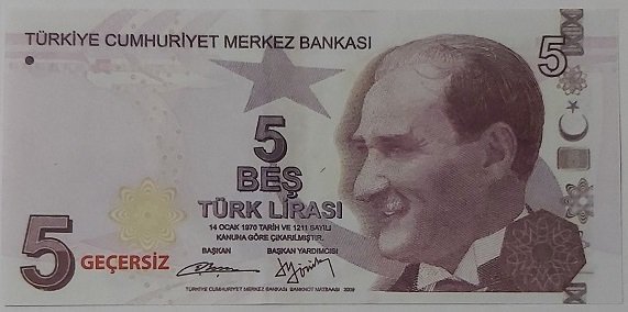 Geçersiz 5 Lira - Fantazi Para