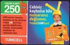 Turkcell Hazır Kart 250 Kontör 2009