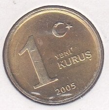 2005 Yılı 1 Kuruş Çil