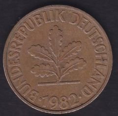 Almanya 10 Pfennig 1982 D