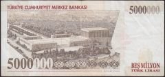 7.Emisyon 5 000 000 Lira I22 254566 Çok Temiz+