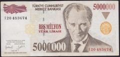 7.Emisyon 5 000 000 Lira I20 483674 Çok Temiz+