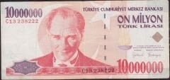 7.Emisyon 10 000 000 Lira C13 238222 Çok Temiz