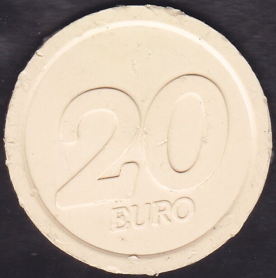 Oyun Jetonu 20 Euro Plastik 4.5 cm