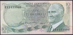 6.Emisyon 1.Tertip 10 Lira E13 133095 Çilaltı