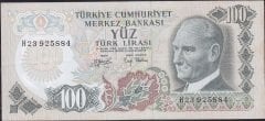 6.Emisyon 2.Tertip 100 Lira H23 925884 Çilaltı