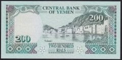 Yemen Arap Cumhuriyeti 200 Riyal 1996 Çil Pick 29