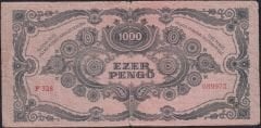 Macaristan 1000 Pengo 1945 Temiz