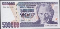 7.Emisyon 4.Tertip 500000 Lira J80 369181 Çil