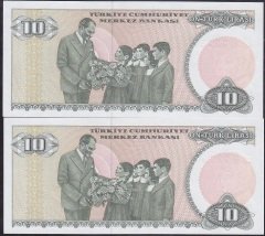 7.Emisyon 2.Tertip 10 Lira E18 727903- 04 Çil Seri Takipli