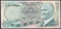 6.Emisyon 2.Tertip 10 Lira L07 146903 Çilaltı Çil