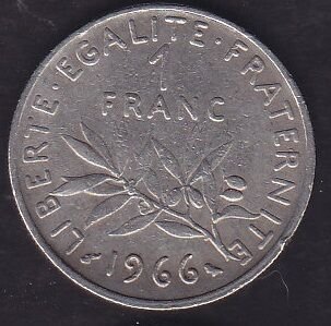 Fransa 1 Frank 1966