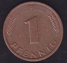 Almanya 1 Pfennig 1980 G