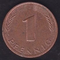 Almanya 1 Pfennig 1981 J