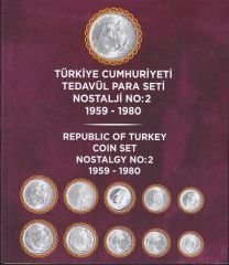 1959-1980 Yılı Özel Tedavül Madeni Para Seti Çil