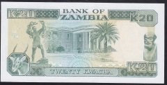 Zambia 20 Kwacha 1989 Çil Pick 32b