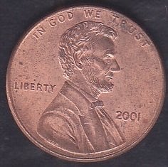 Amerika 1 Cent 2001