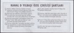 Kanal D Yılbaşı Piyangosu 1997