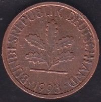 Almanya 1 Pfennig 1993 A