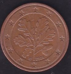 Avrupa 5 Euro Cent 2004D Almanya