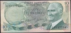 6.Emisyon 2.Tertip 10 Lira L12 177349 Çok Temiz+