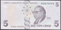 9.Emisyon 5.Tertip 5 Lira E002 747372 Çil Merdiven