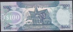 Guyana 100 Dolar 2005 - 2016 Çilaltı Çil Pick 36d