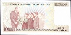 7.Emisyon 2.Tertip 100000 Lira D38 857596 Çilaltı Çil