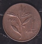 1966 Yılı 1 Kuruş