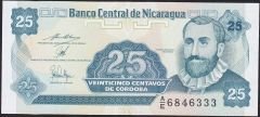 Nikaragua 25 Centavos 1991 Çil Pick 170b