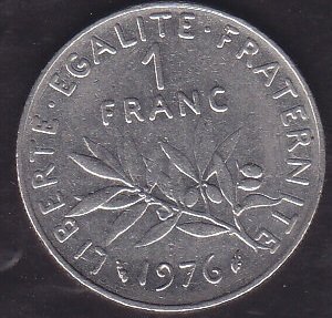 Fransa 1 Frank 1976