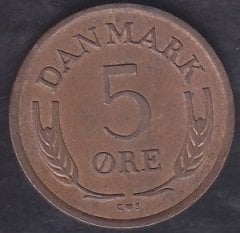 Danimarka 5 Öre 1965